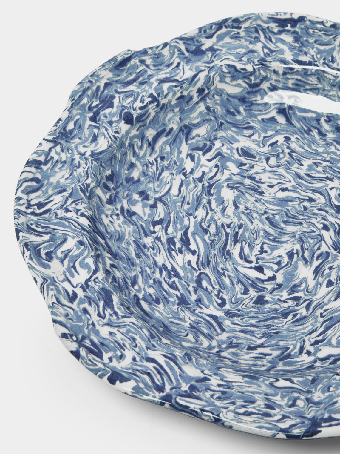 ABASK Aptware - Marbled Ceramic Large Serving Platter -  - ABASK