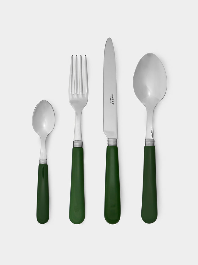 Sabre - Pop Dinner Cutlery (Set of 4) - Green - ABASK - 