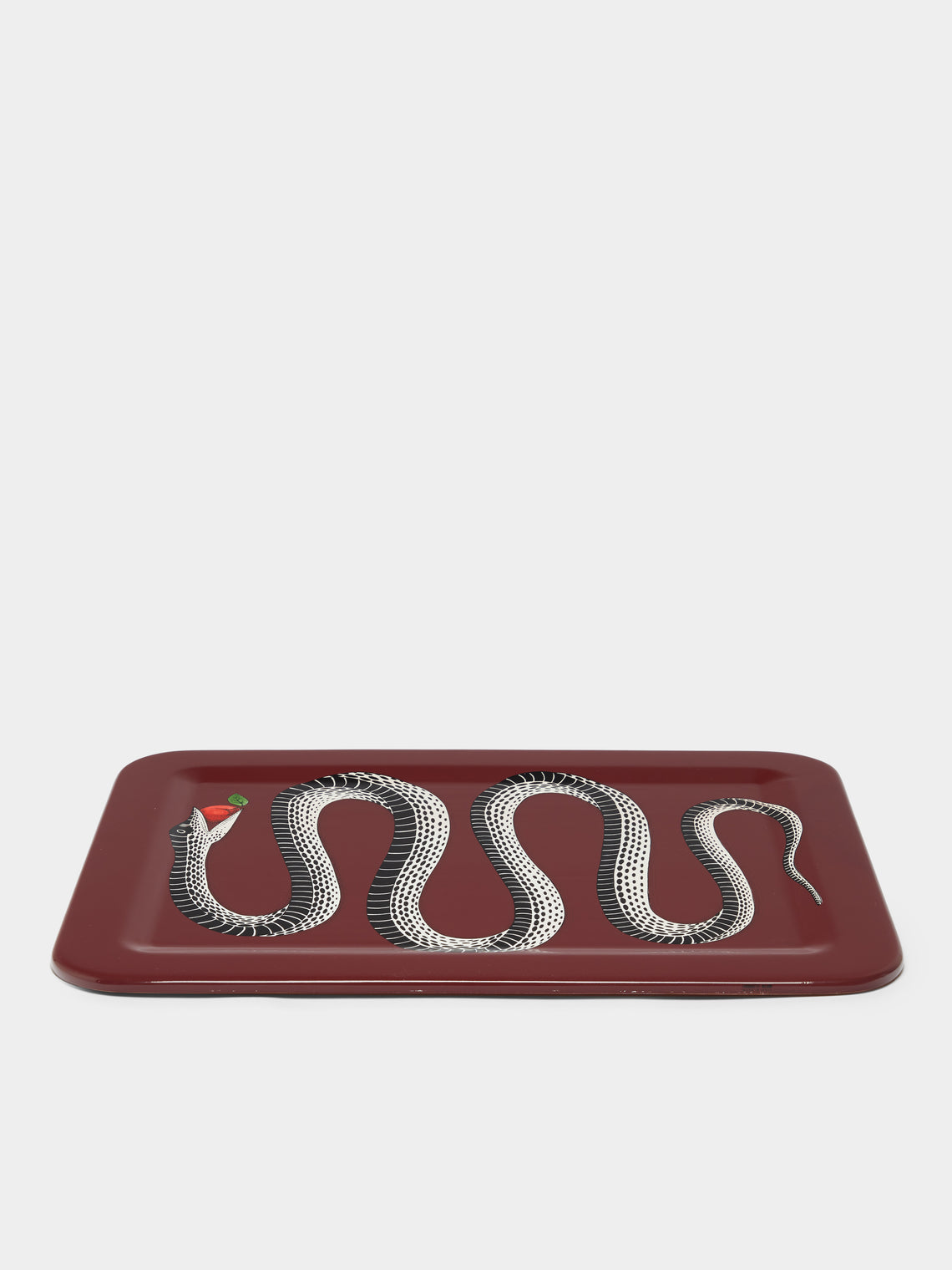 Fornasetti - Serpente Hand-Painted Wood Tray -  - ABASK