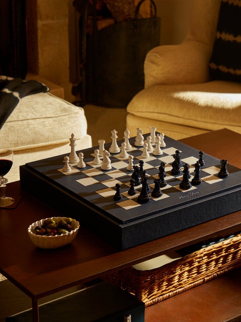 Hector Saxe - Leather Chess Set -  - ABASK