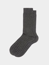 Maria La Rosa - Ribbed Wool-Blend Socks | One Size -  - ABASK - 