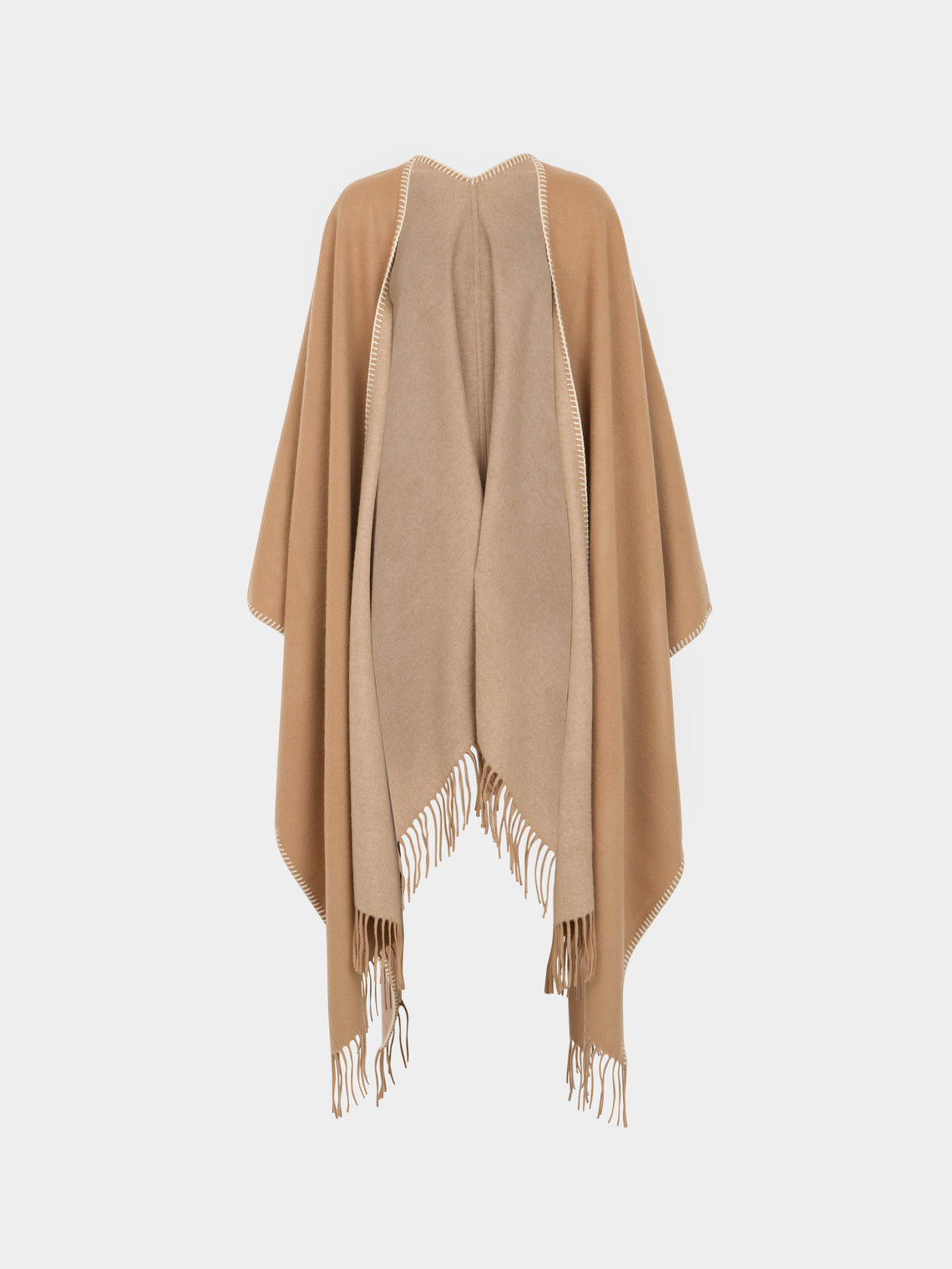 Alonpi - Double-Faced Cashmere Poncho | One Size -  - ABASK - 