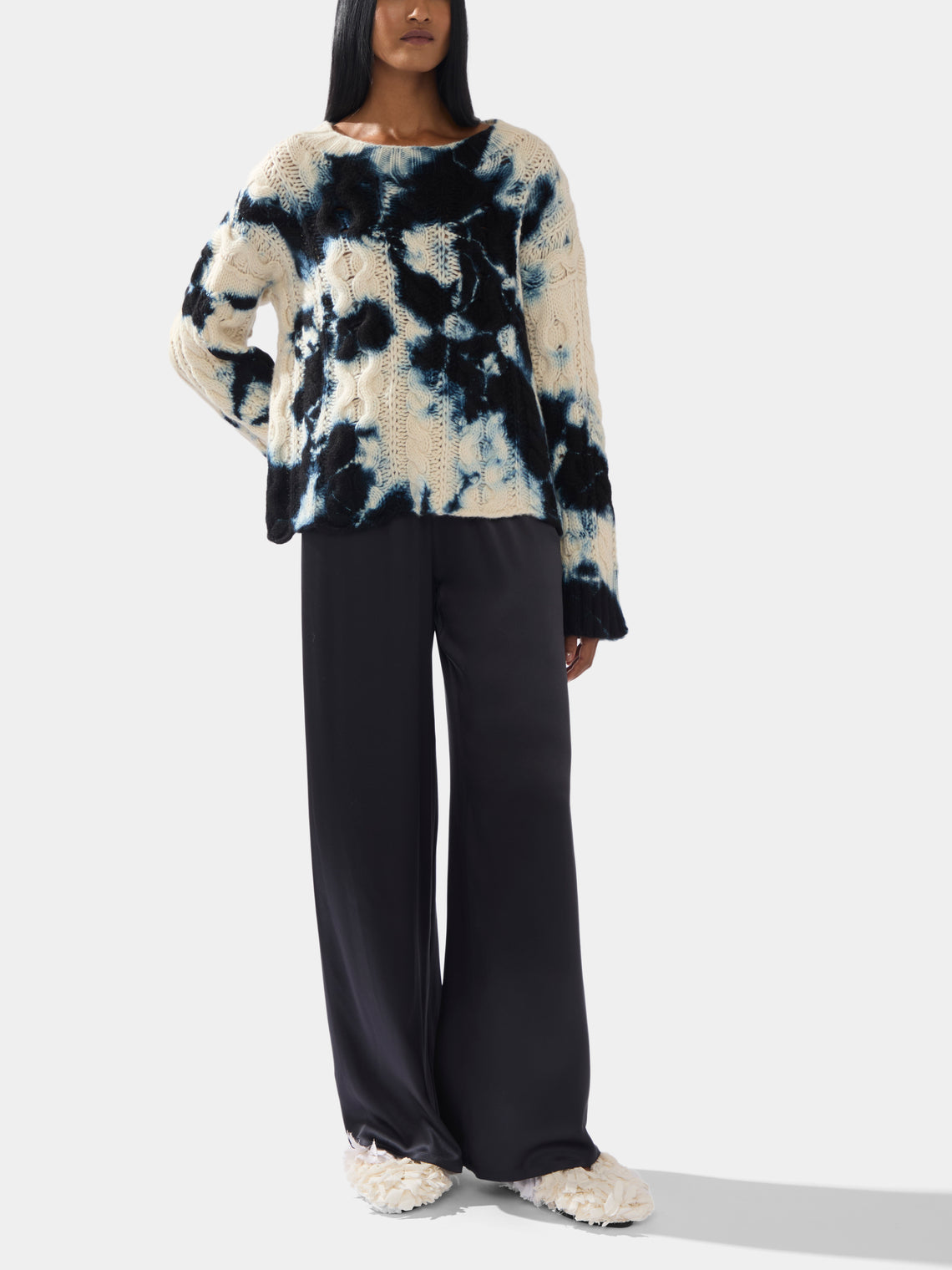 Suzusan - Shibori Chunky Cashmere Sweater -  - ABASK