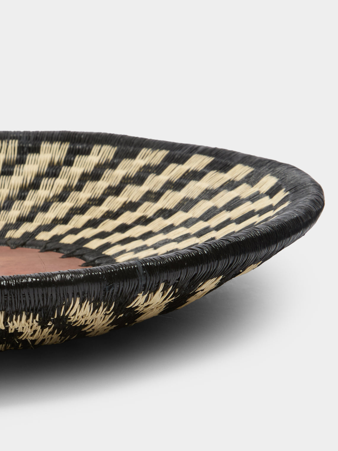 CasaLatina - Swirl Handwoven Werregue Palm Fruit Bowl -  - ABASK