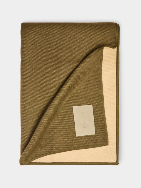 Studio Shamshiri x ABASK - Handwoven Cashmere Double-Faced Large Blanket -  - ABASK - 