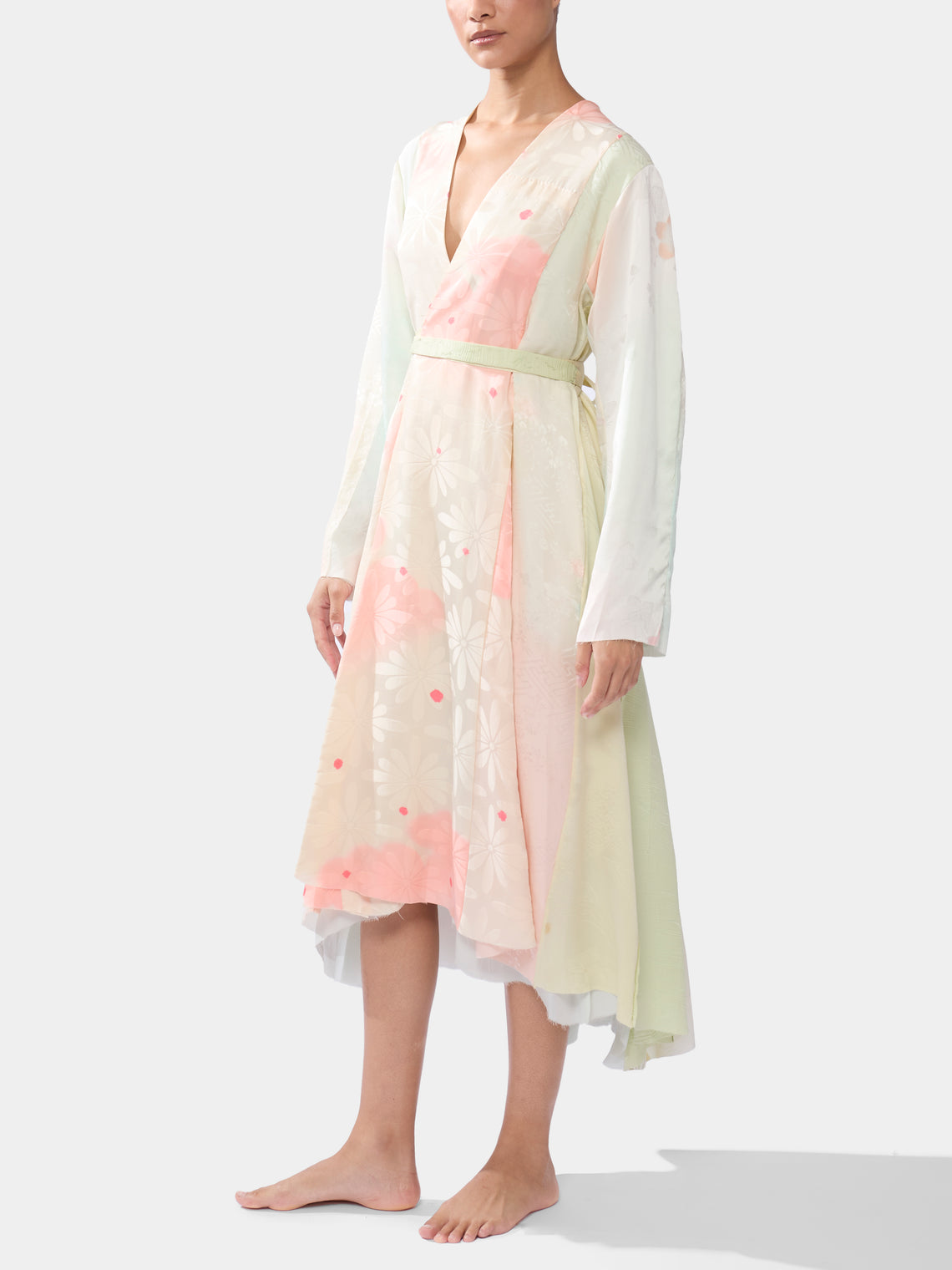 Considered Objects - Irregular Hand-Stitched Silk Robe -  - ABASK