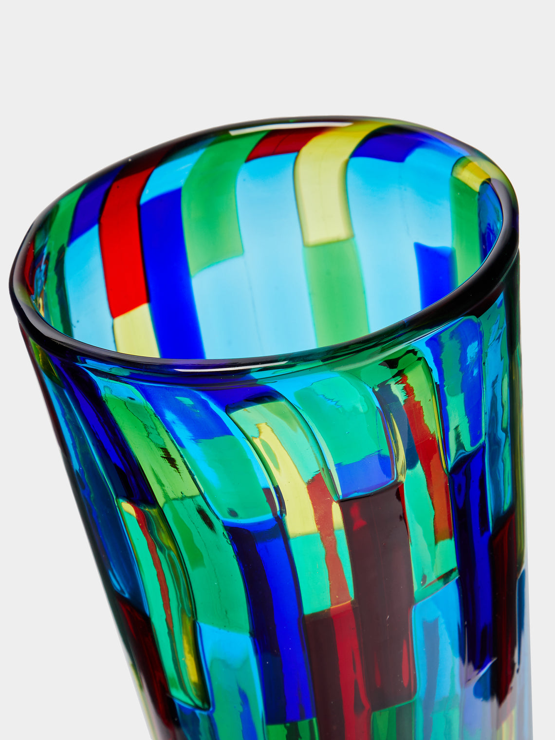 F&M Ballarin - Acquamarina Hand-Blown Murano Glass Vase -  - ABASK
