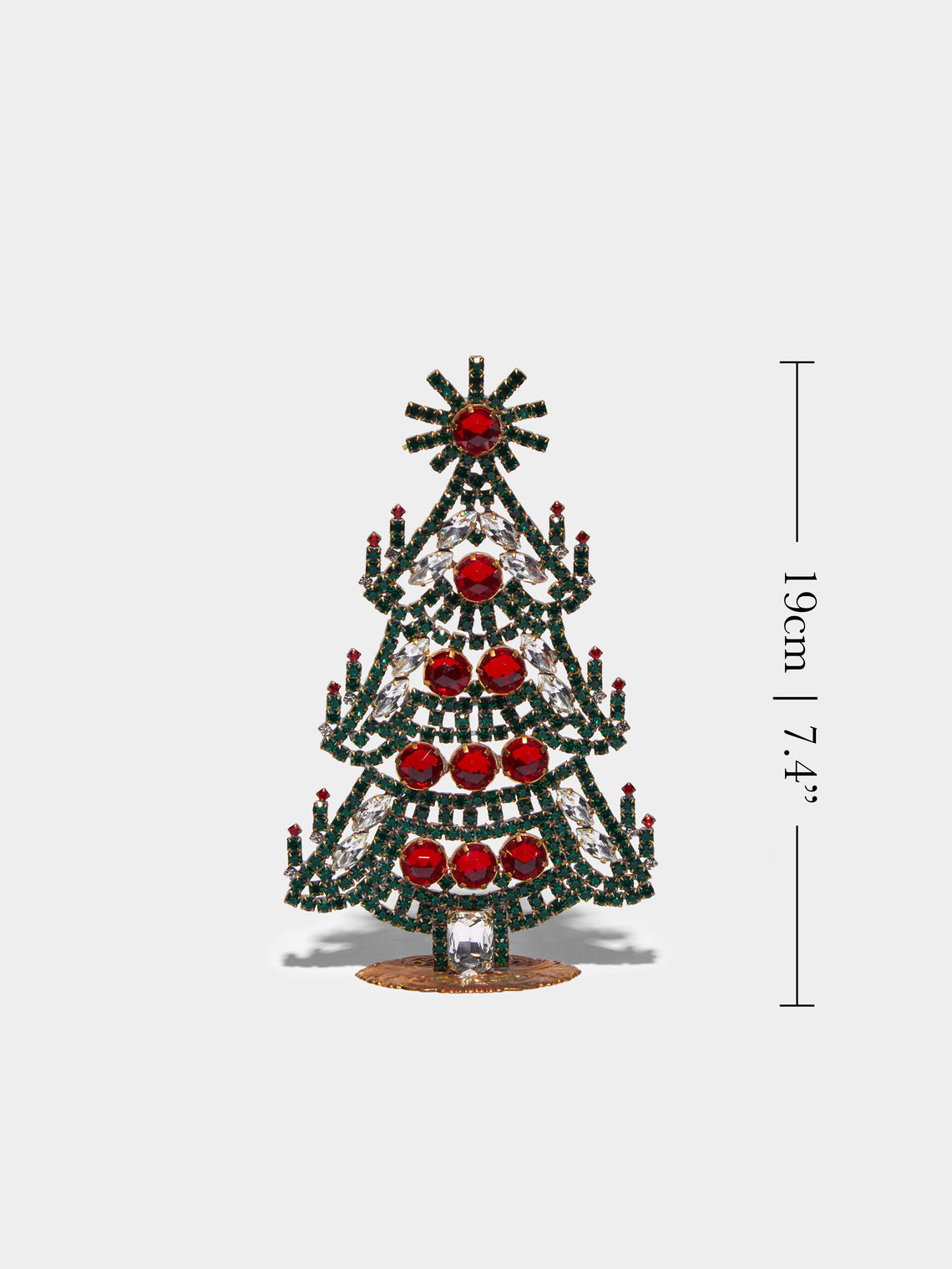 Antique and Vintage - 1930s Czech Jewelled Small Christmas Tree -  - ABASK