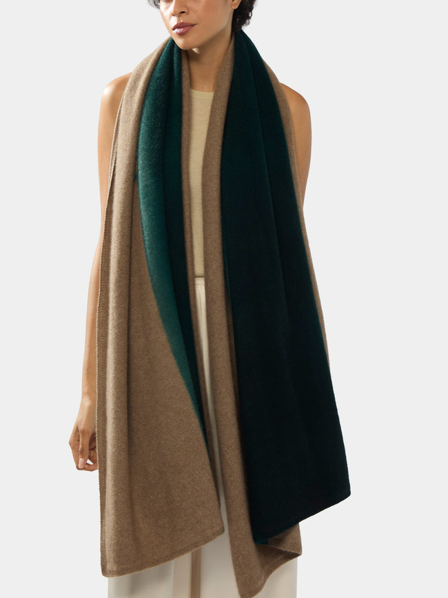 Suzusan - Shibori Cashmere Travel Shawl | One Size -  - ABASK