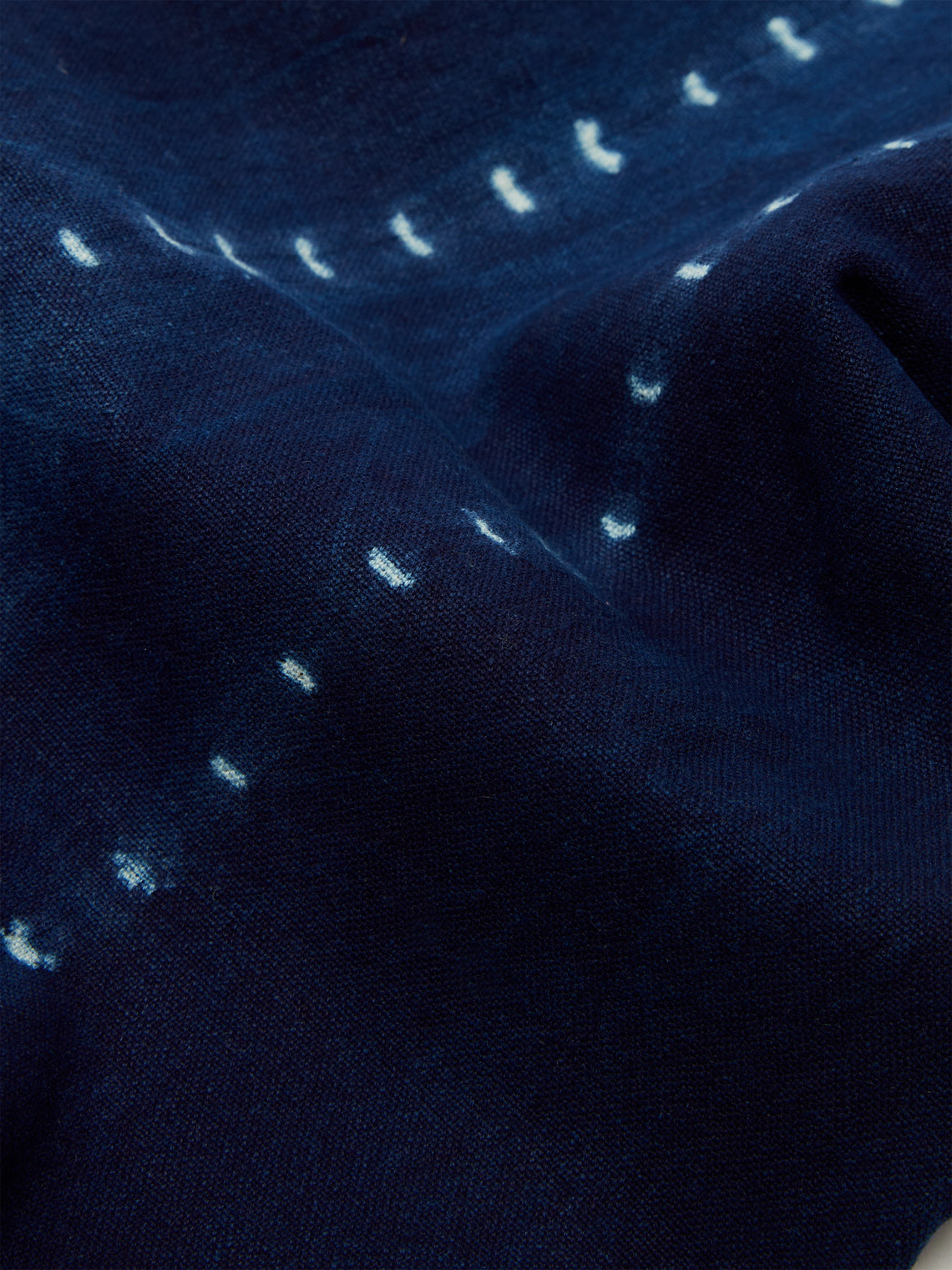 Tensira - Indigo Hand-Dyed Cotton Tablecloth -  - ABASK