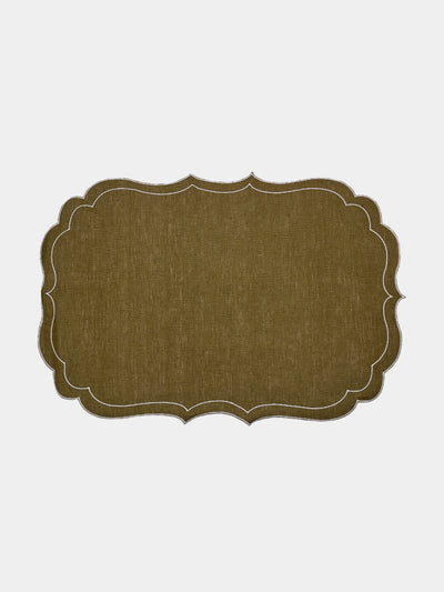 La Gallina Matta - Ninette Linen Placemats (Set of 4) -  - ABASK - 