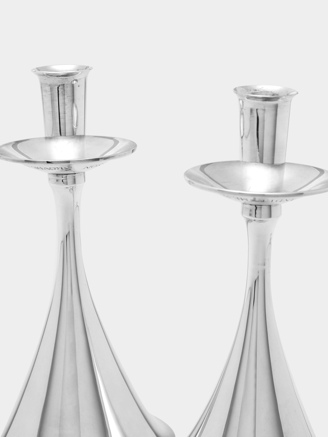 Antique and Vintage - 1958 J. Tostrup Norway Sterling Silver Candlesticks (Set of 2) -  - ABASK