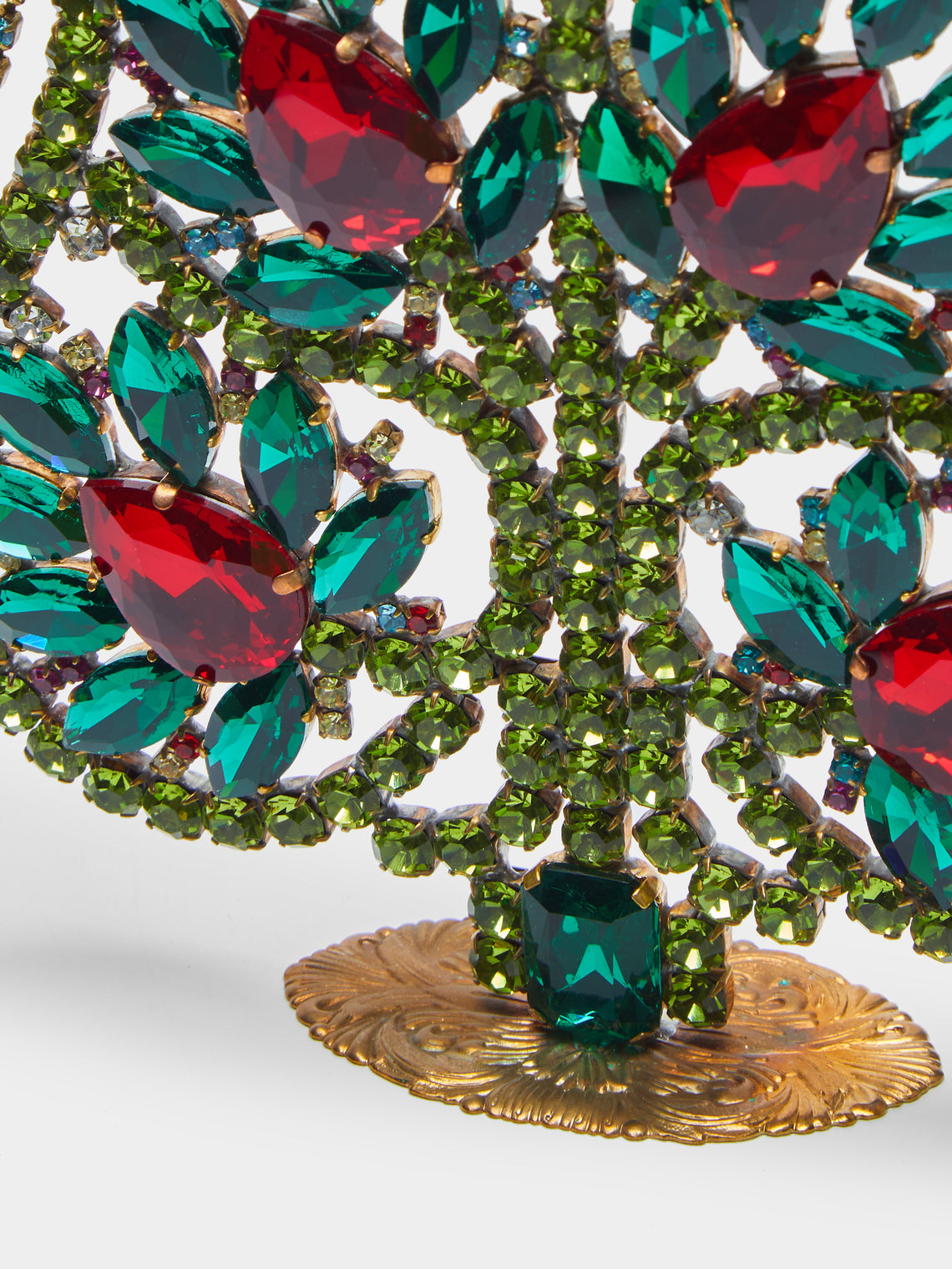 Antique and Vintage - 1930s Czech Jewelled Medium Christmas Tree -  - ABASK