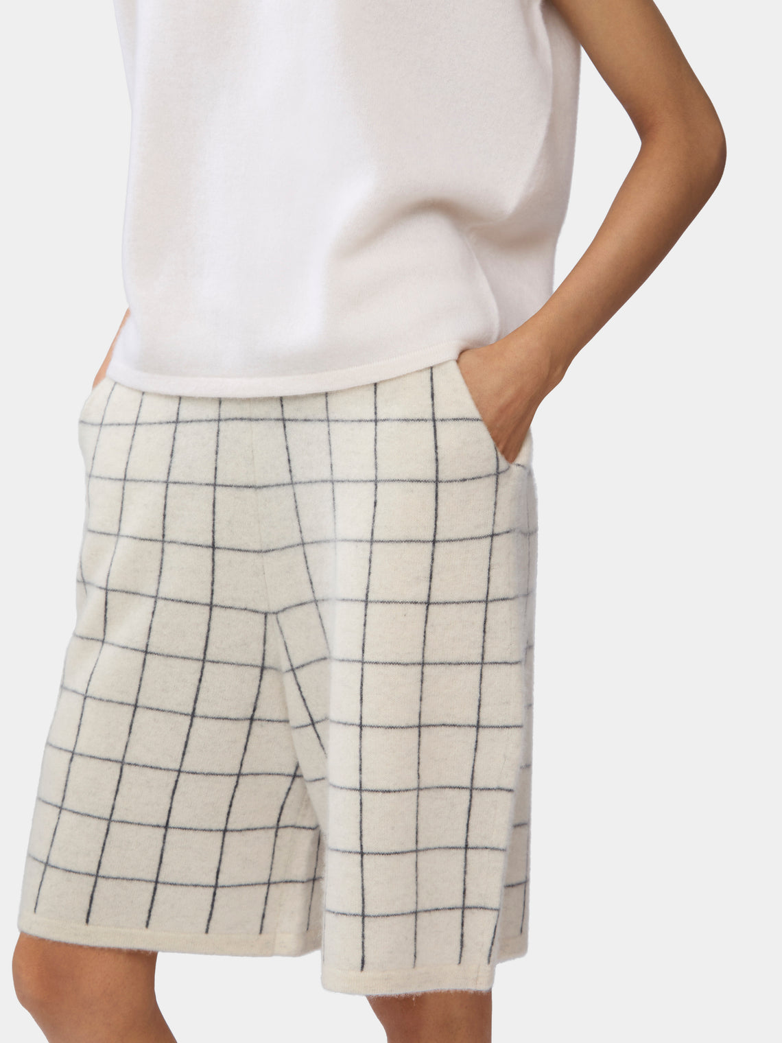 Cashmere Check Shorts | Size: S