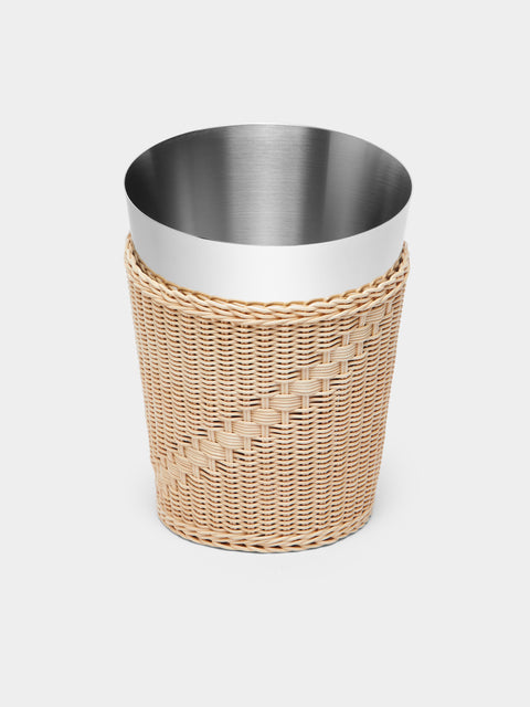 Mila Maurizi - Orchidea Handwoven Wicker and Steel Champagne Bucket -  - ABASK - 