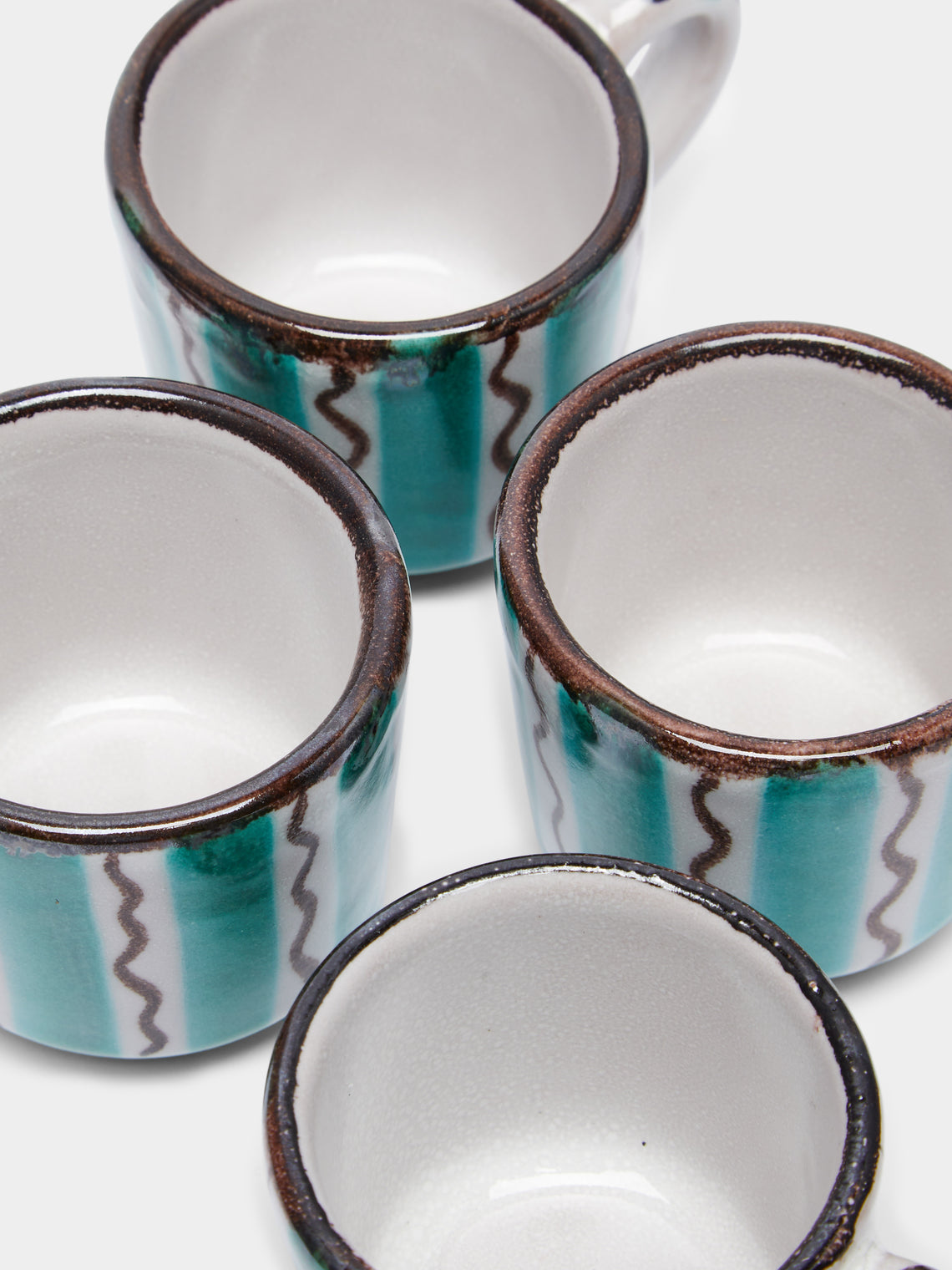 Ceramica Pinto - Vietri Hand-Painted Ceramic Espresso Cups (Set of 4) -  - ABASK