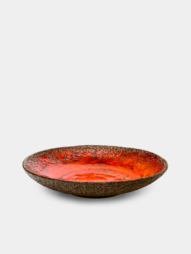 Antique and Vintage - 1950s Jan van Erp Lava Ceramic Serving Bowl -  - ABASK - 