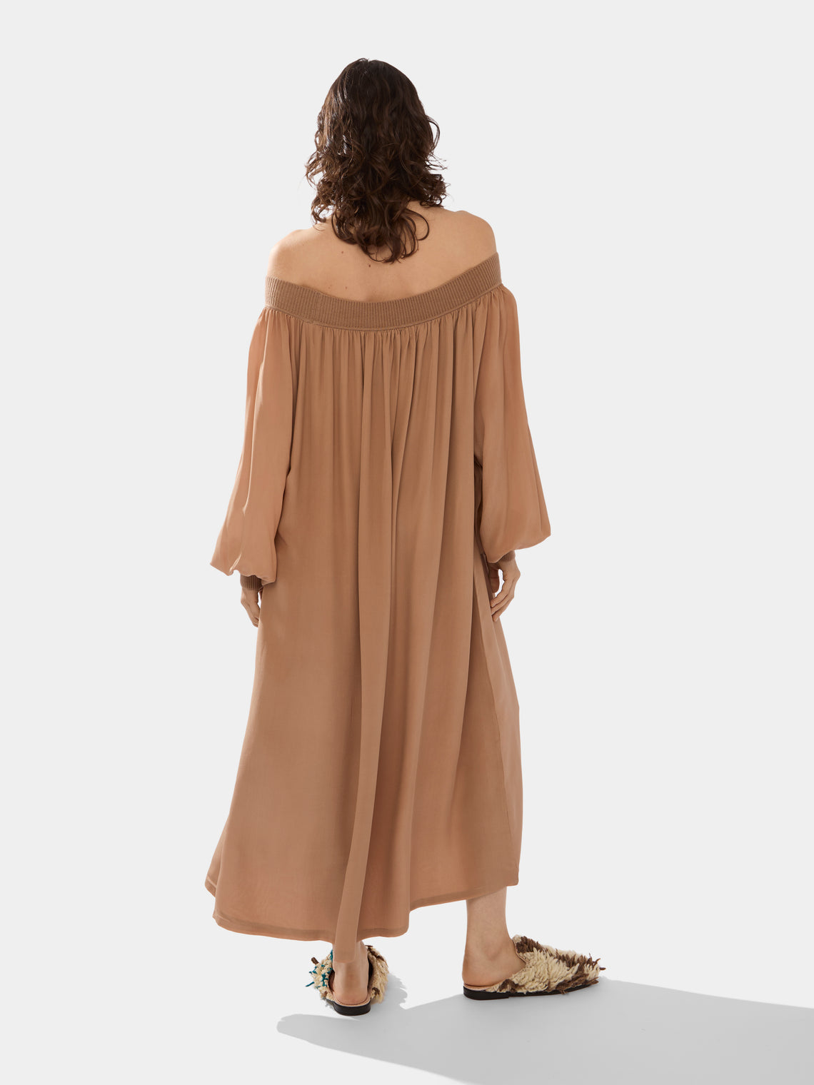 Ryan Roche - Silk and Cashmere Long Dress -  - ABASK