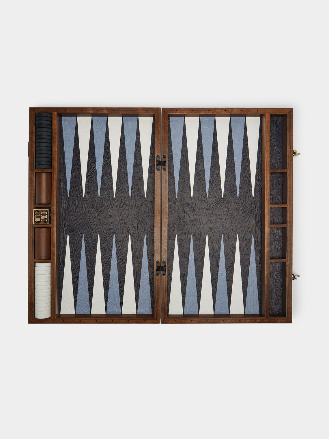 Bone Club - American Black Walnut and Leather Backgammon Set -  - ABASK