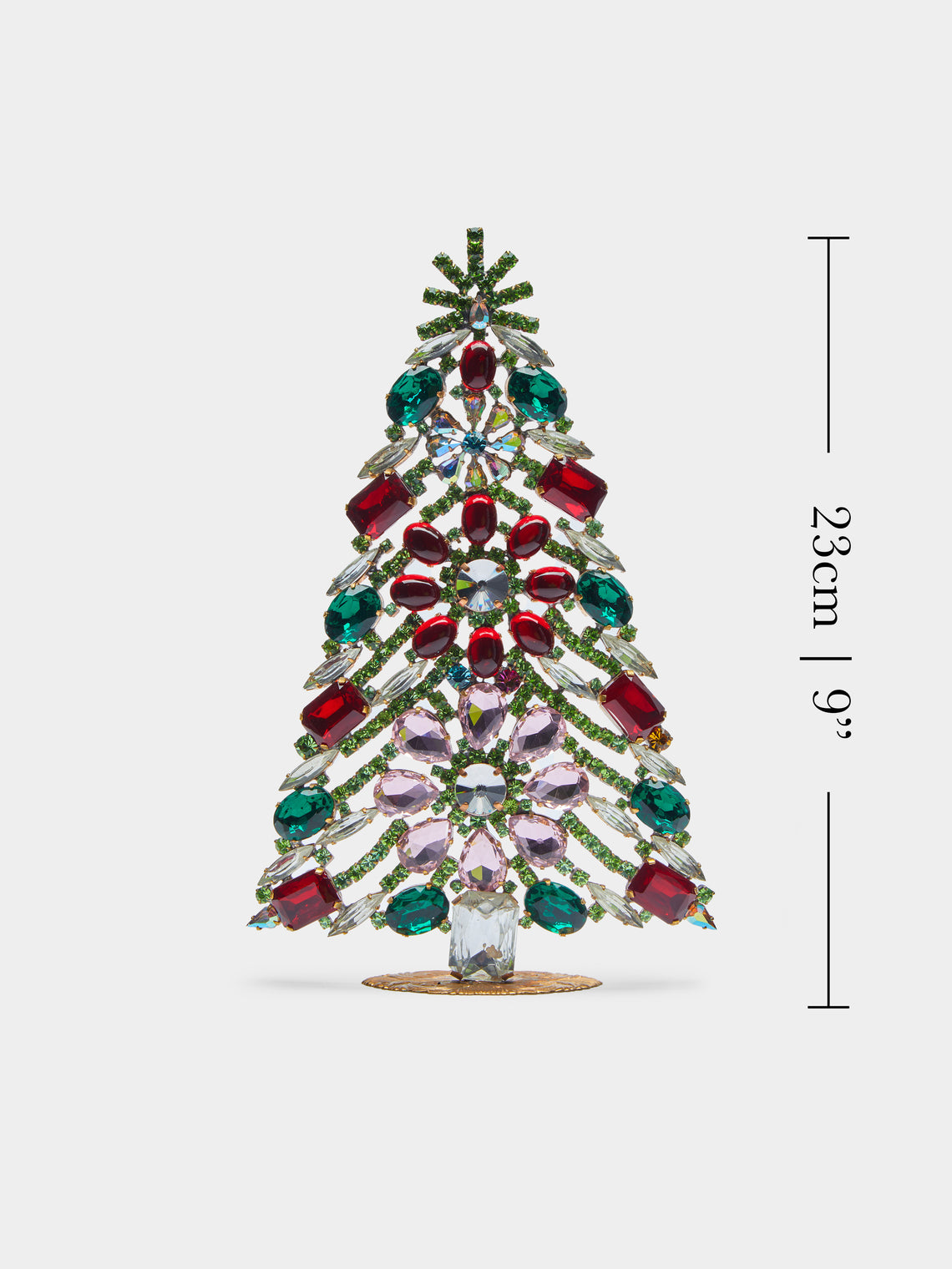 Antique and Vintage - 1930s Czech Jewelled Medium Christmas Tree -  - ABASK