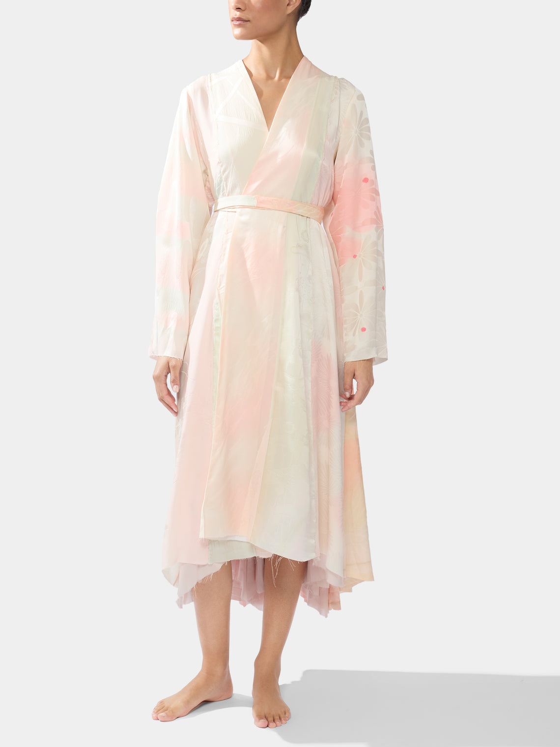 Considered Objects - Irregular Hand-Stitched Silk Robe -  - ABASK