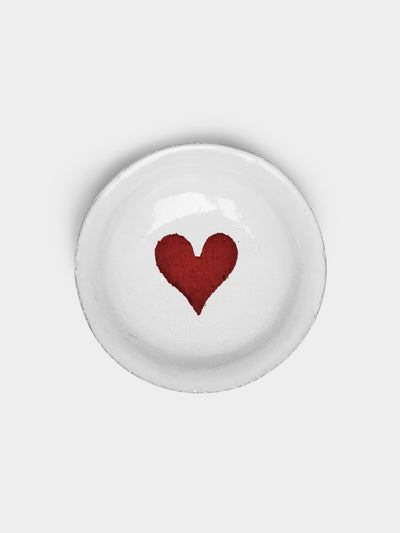 Astier de Villatte - Heart Hand-Glazed Ceramic Small Dish -  - ABASK - 