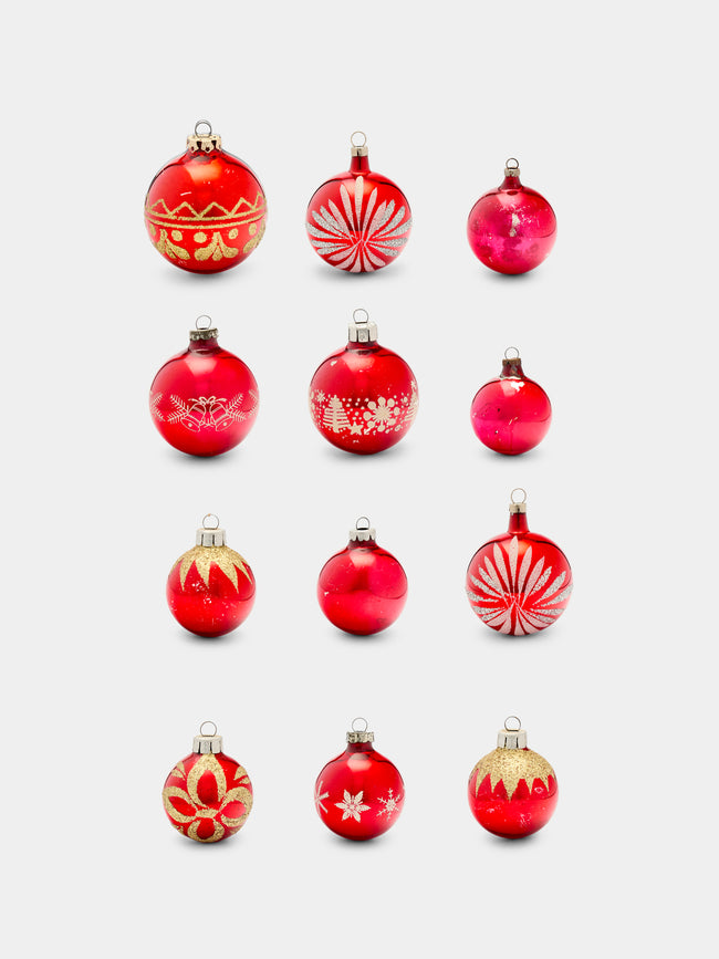 Antique and Vintage - Early 20th-Century Glass Baubles (Set of 12) -  - ABASK - 