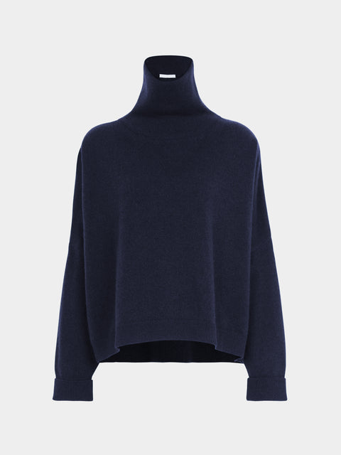 Dusan - Chunky Cashmere T- Neck Sweater  | Size: L -  - ABASK - 