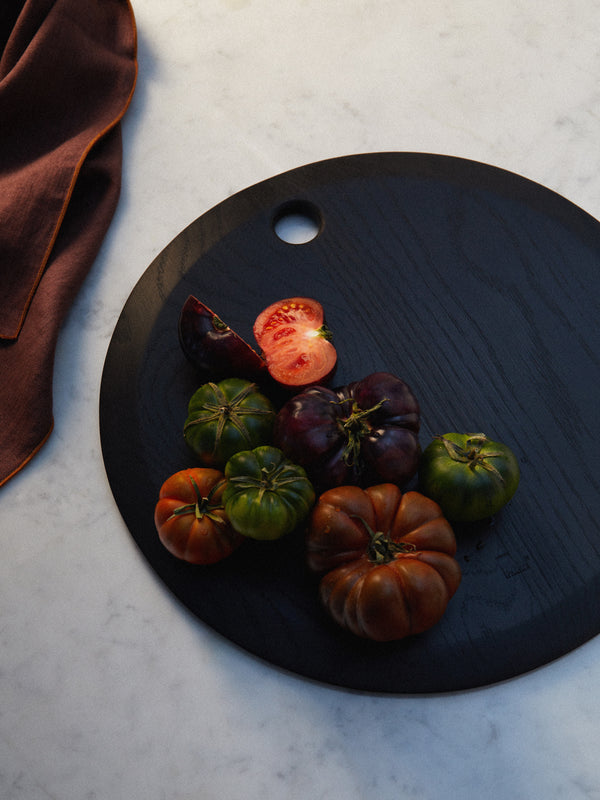 The Wooden Palate - Aria Ebonised Oak Serving Board -  - ABASK