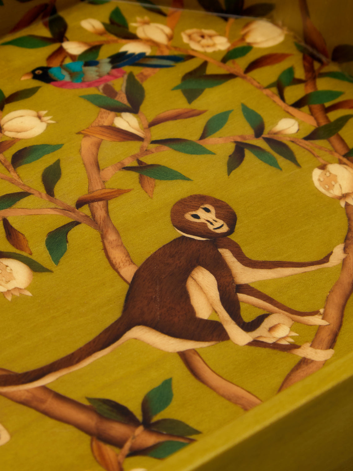 Silvia Furmanovich - Monkeys Marquetry Wood Vide Poche -  - ABASK