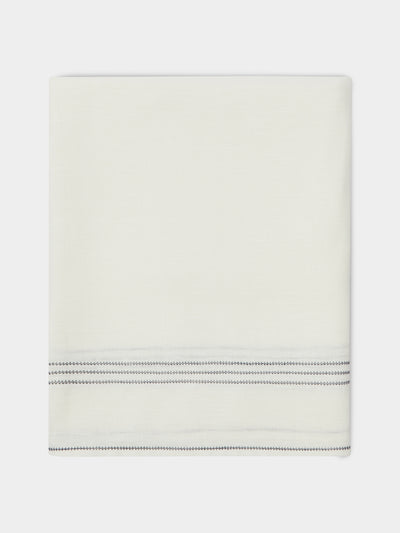 Volga Linen - Hem-Stitch Linen Square Tablecloth -  - ABASK - 
