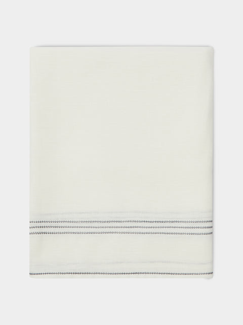 Volga Linen - Hem-Stitch Linen Square Tablecloth -  - ABASK - 