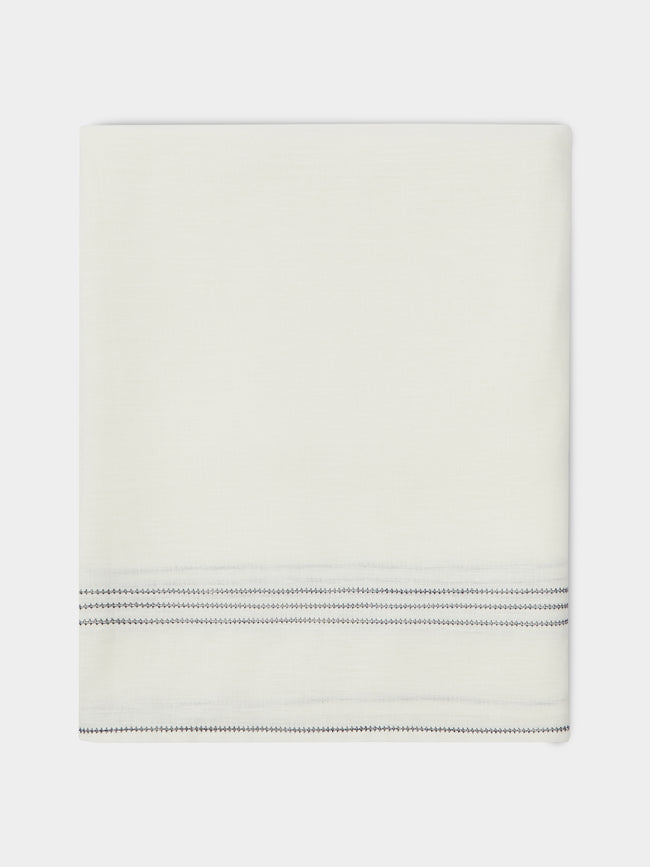 Volga Linen - Hem-Stitch Linen Rectangular Tablecloth -  - ABASK - 