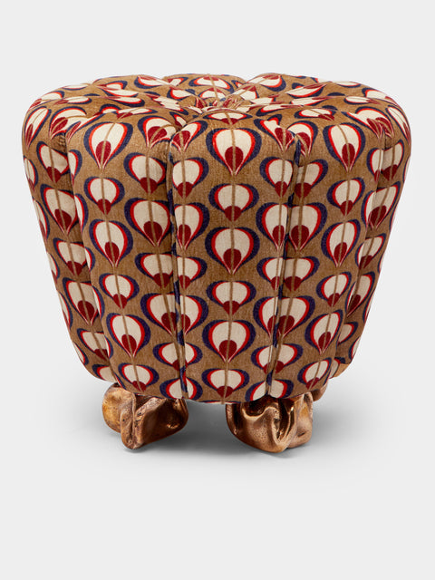 Osanna Visconti x The House of Lyria - Bronze Crinkle Stool -  - ABASK - 