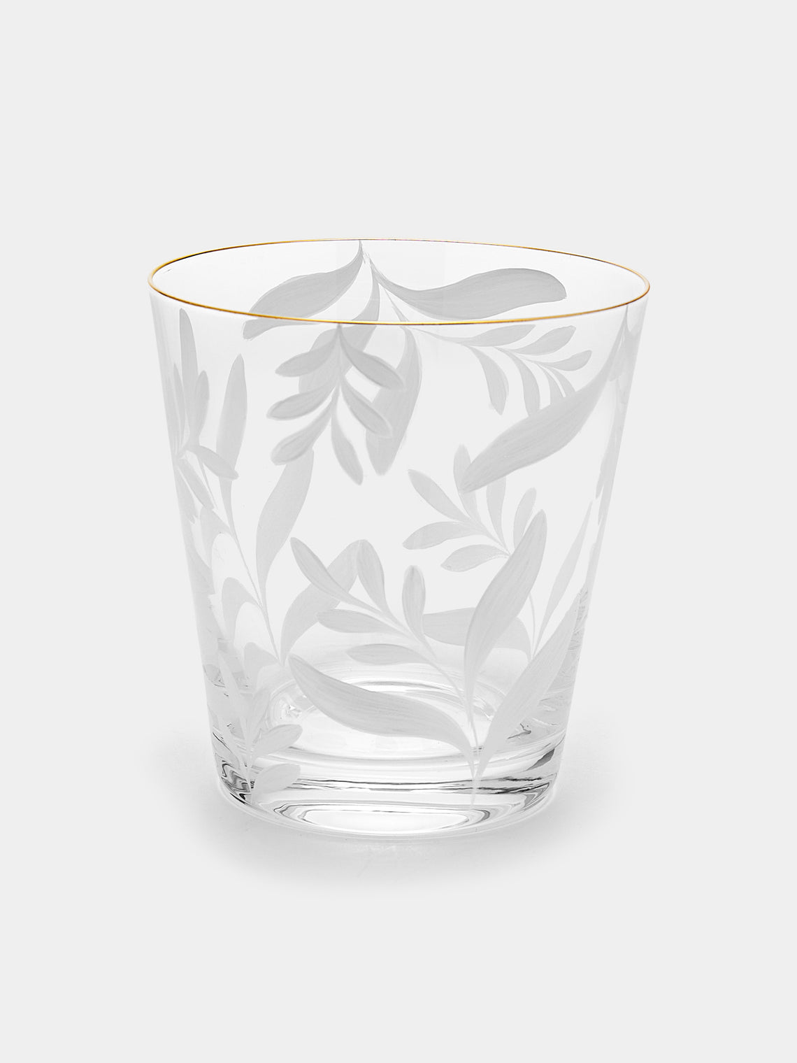 Los Vasos de Agua Clara - Saanen Hand-Painted Crystal Tumblers (Set of 6) -  - ABASK - 