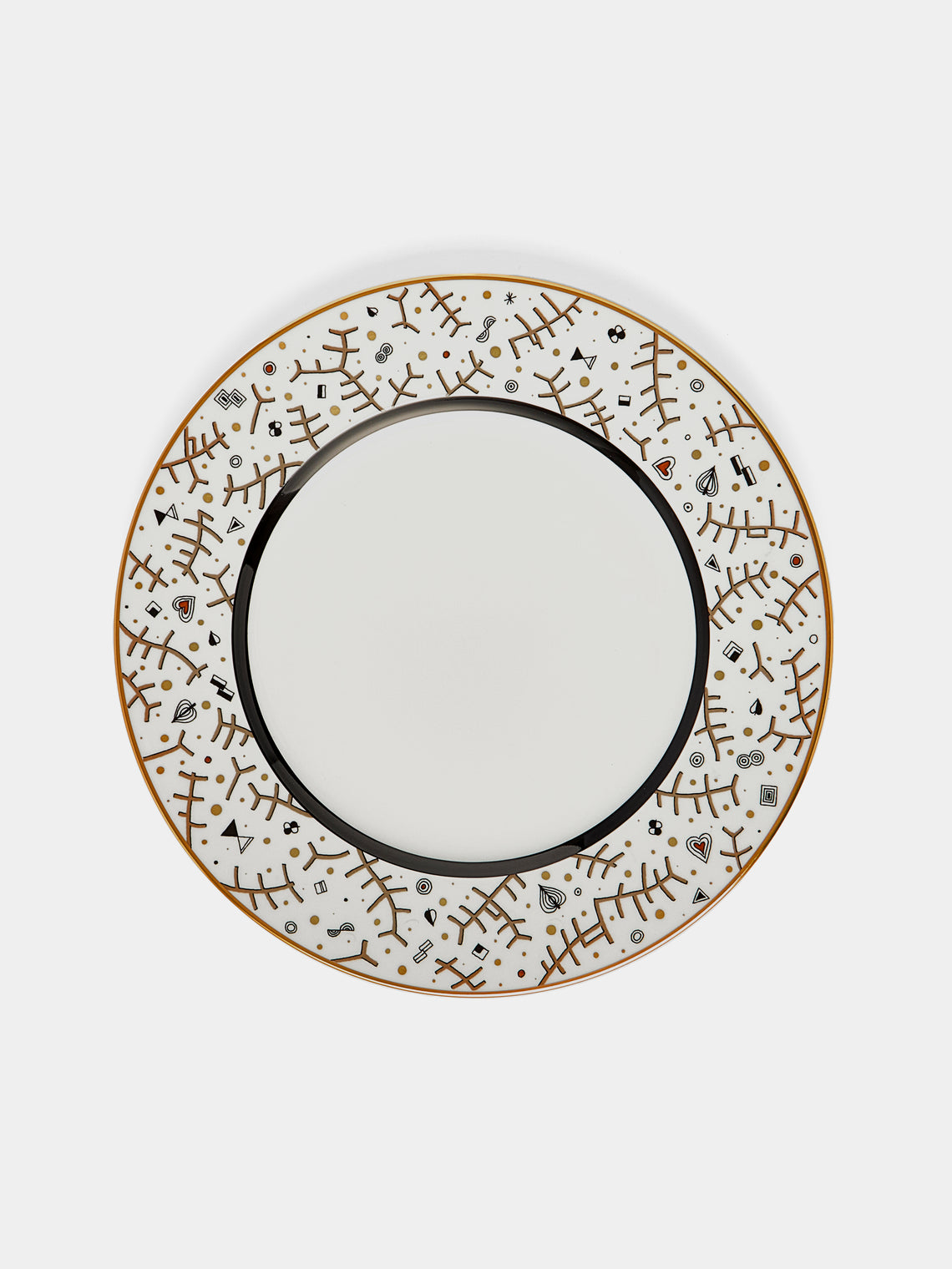 Augarten - Cabaret Hand-Painted Porcelain Dinner Plate -  - ABASK - 