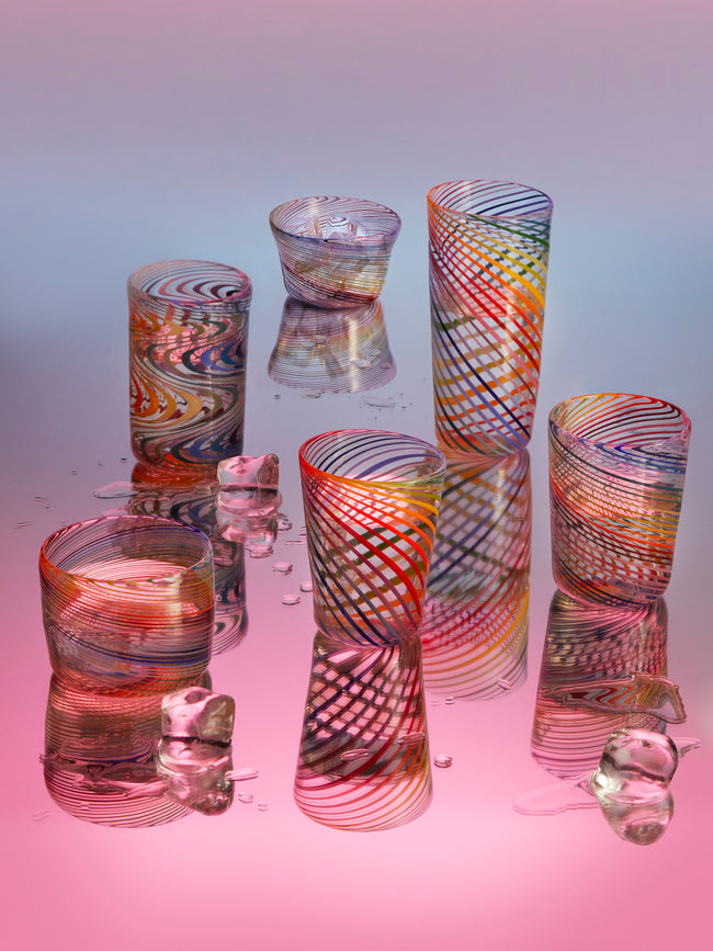 Pierrot Doremus - Wave Filigrane Hand-Blown Glass Tumblers (Set of 2) -  - ABASK