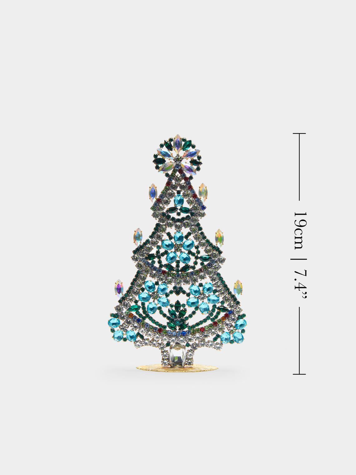 Antique and Vintage - 1930s Czech Jewelled Small Christmas Tree -  - ABASK