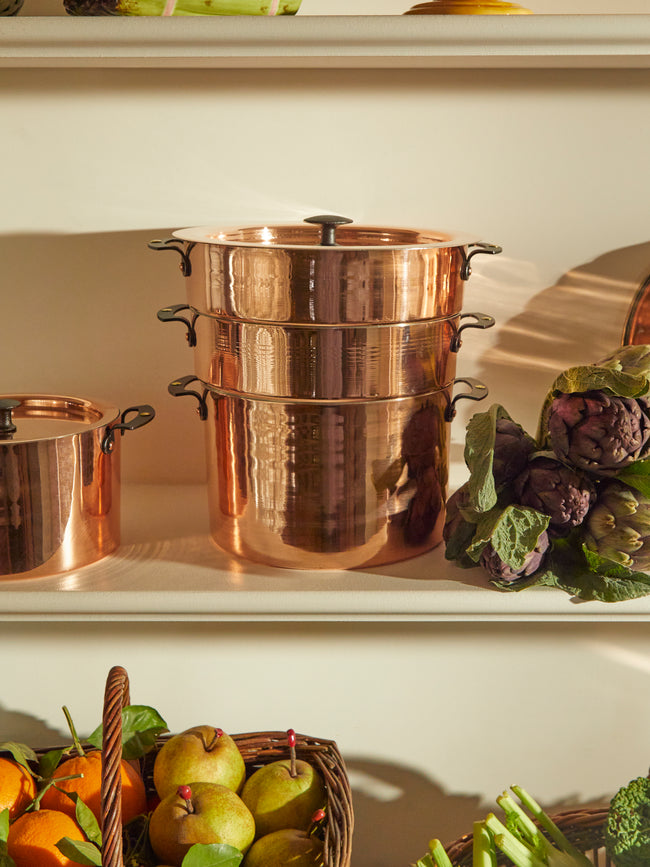 Netherton Foundry - Copper Stockpot and Steamer Baskets with Lid -  - ABASK