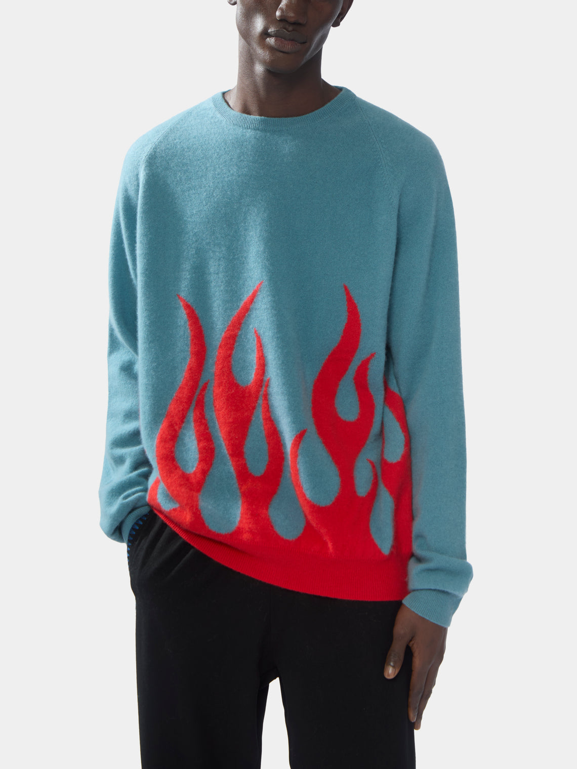 Sylvie Fleury Flame Cashmere R-Neck Sweater | Size: M