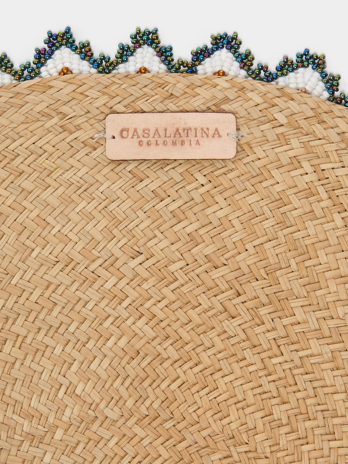 CasaLatina - Alicia Handwoven Iraca Palm Beaded-Edge Placemats (Set of 4) -  - ABASK