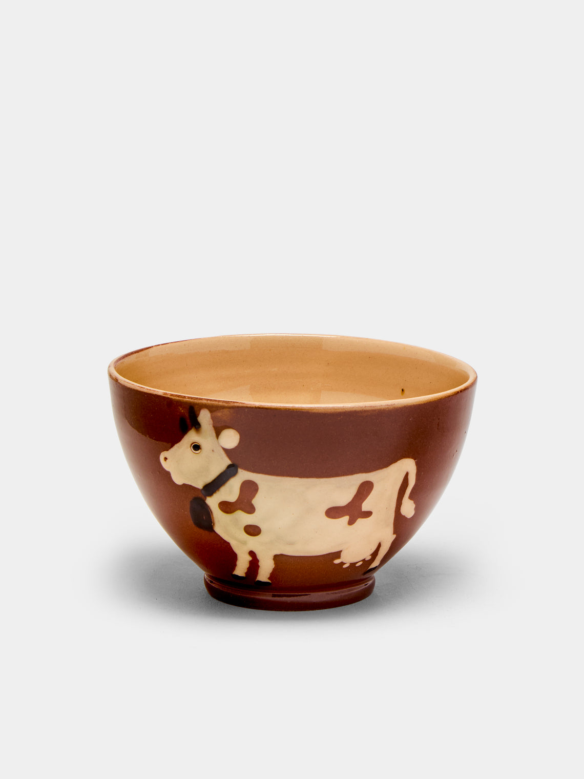 Poterie d’Évires - Cows Hand-Painted Ceramic Cereal Bowls (Set of 4) -  - ABASK