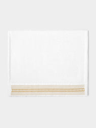 Loretta Caponi - Arrows Hand-Embroidered Cotton Hand Towel -  - ABASK - 