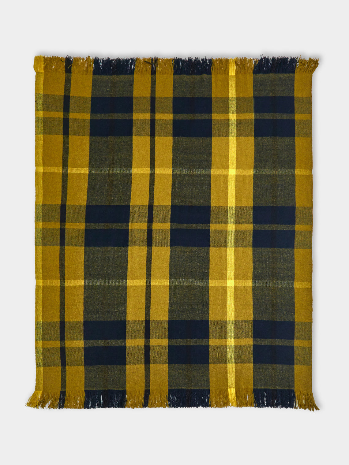 Otherways - Handwoven Yak Check Blanket -  - ABASK