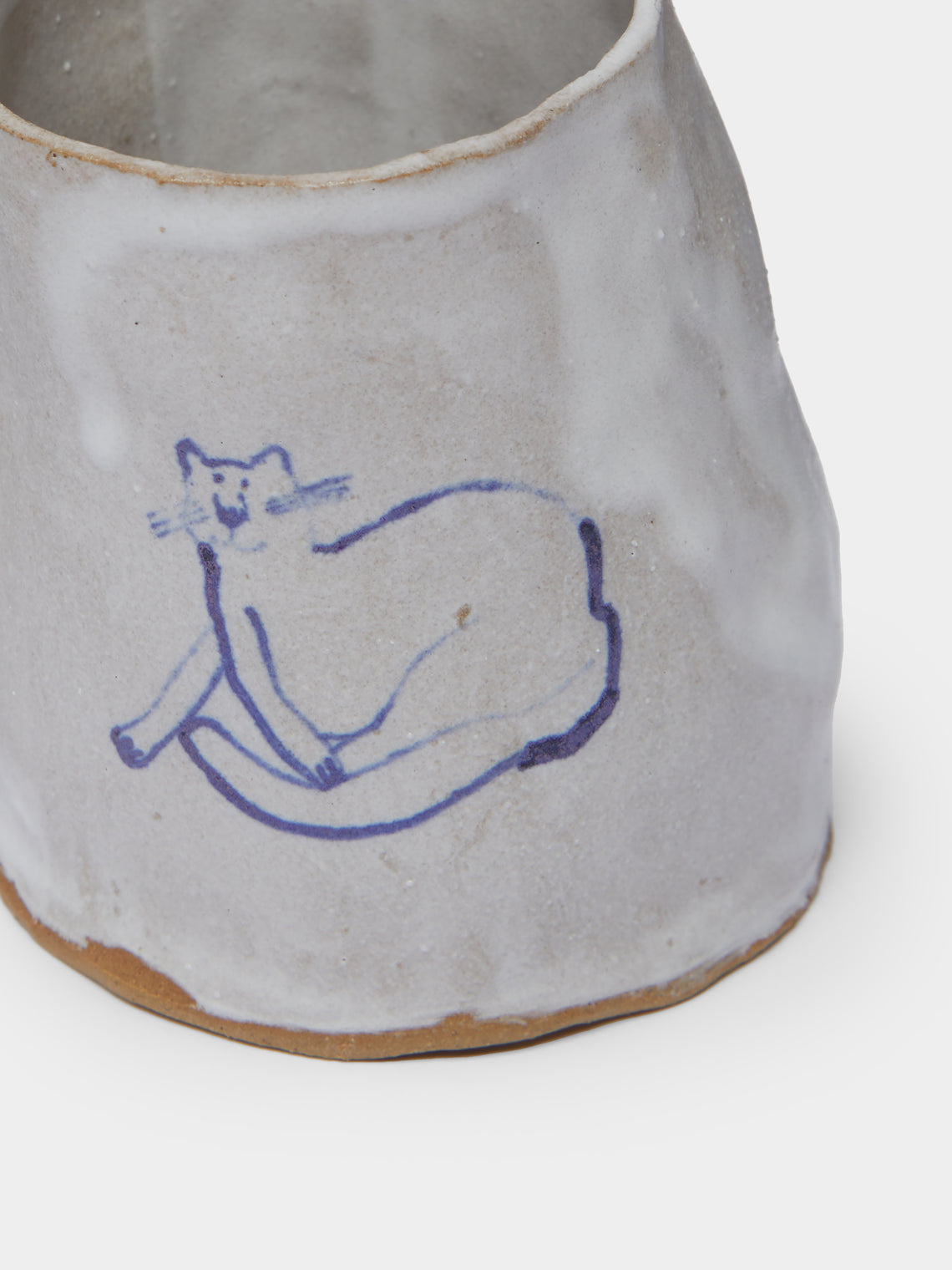Liz Rowland - Cat Hand-Painted Ceramic Mug -  - ABASK