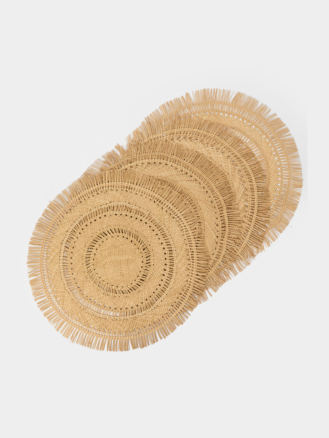 CasaLatina - Flecos Handwoven Iraca Palm Placemats (Set of 4) -  - ABASK