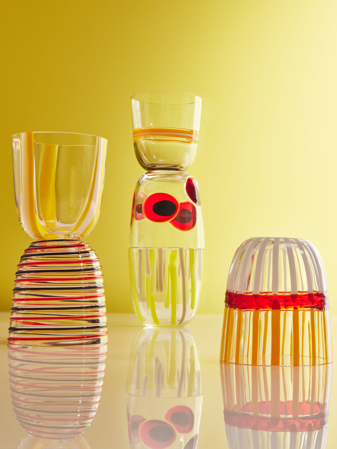 Carlo Moretti - I Diversi Hand-Blown Murano Glass Tumblers (Set of 6) -  - ABASK