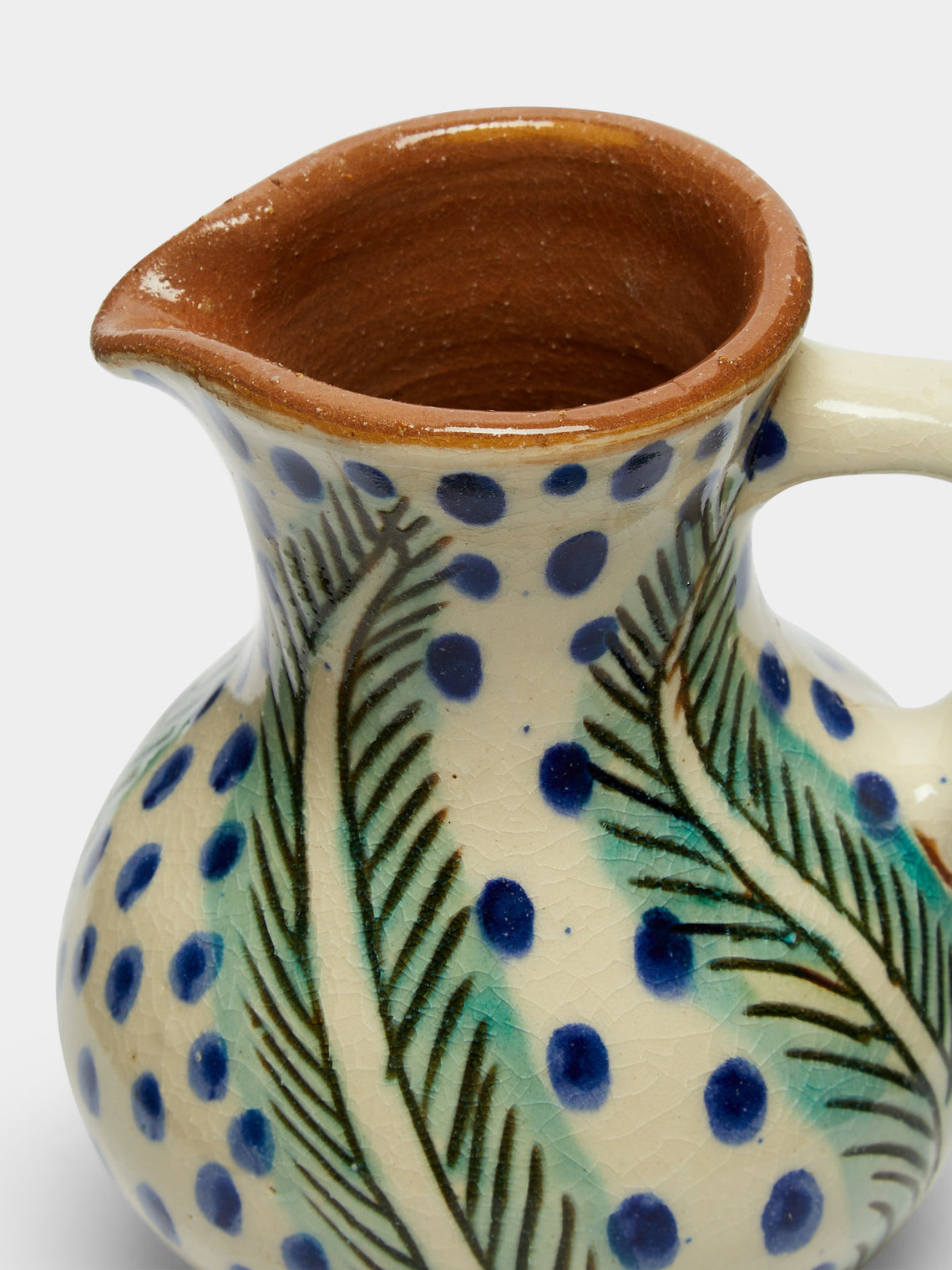 Anut - Leaves Hand-Painted Ceramic Creamer -  - ABASK