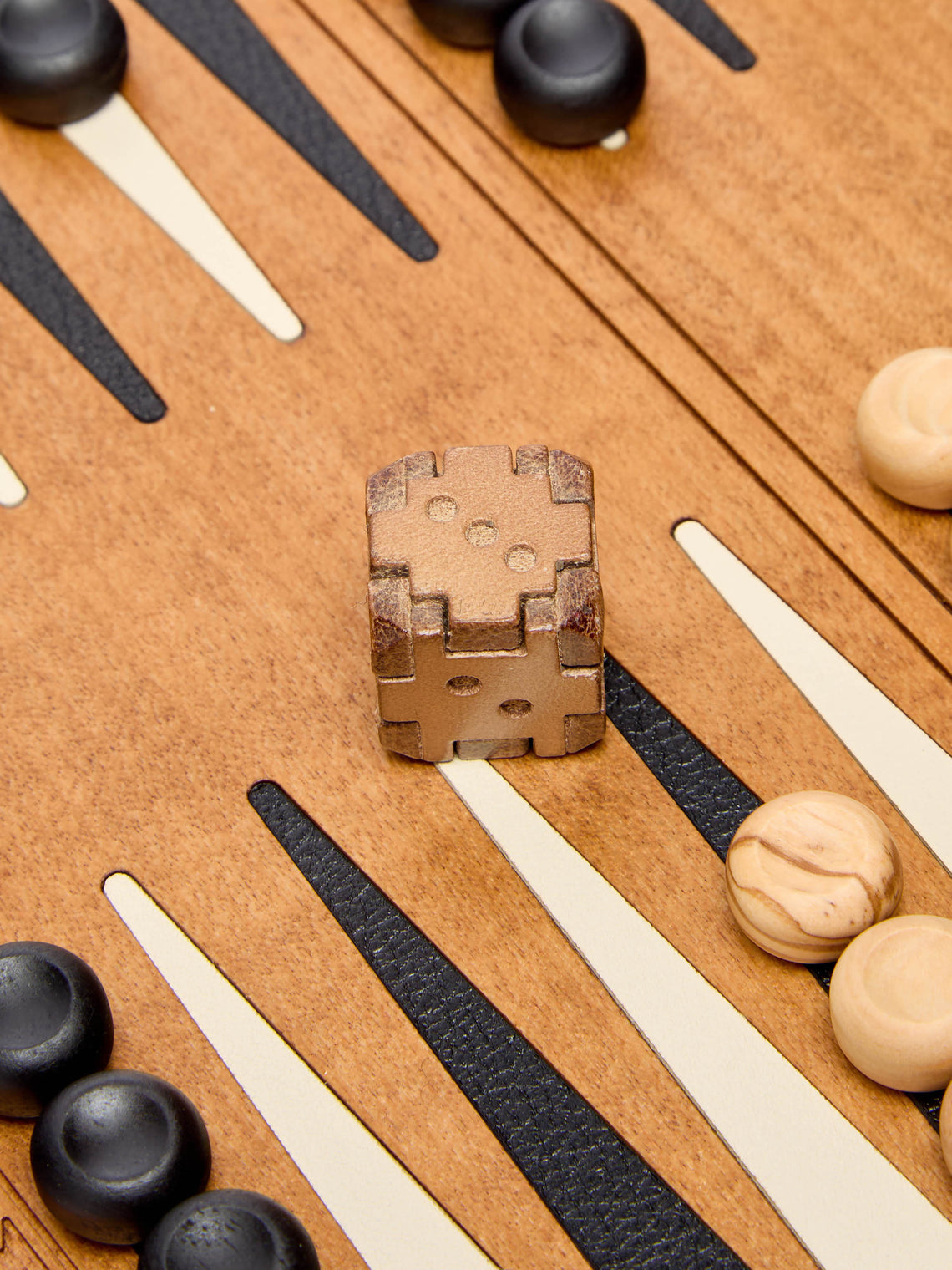 Métier - Wood and Leather Travel Chess and Backgammon Set -  - ABASK