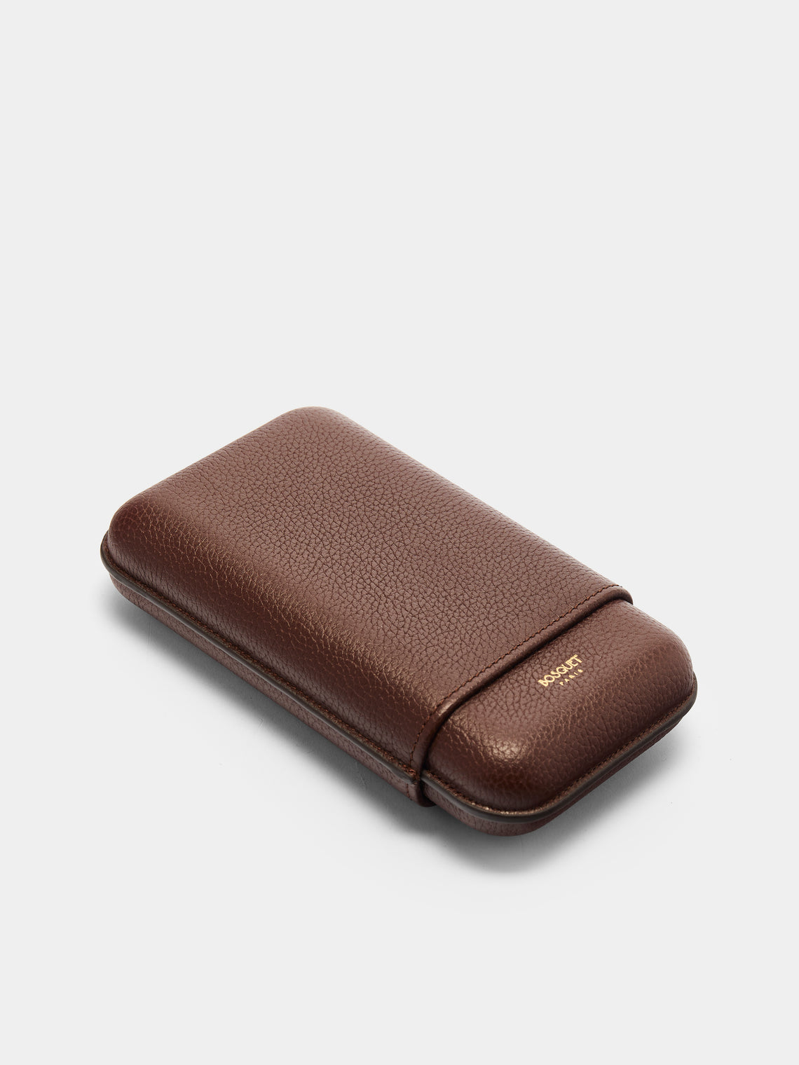 Bosquet Paris - Grained Leather Cigar Case (3 Cigars) -  - ABASK